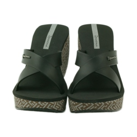 Ipanema 82288 wedge tofflor för kvinnor svart brun 4