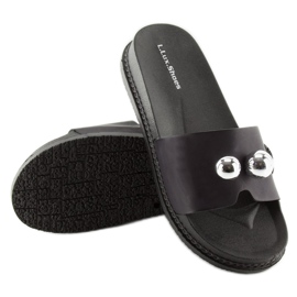 Svarta kvinnors svarta tofflor 1897 Svart 1