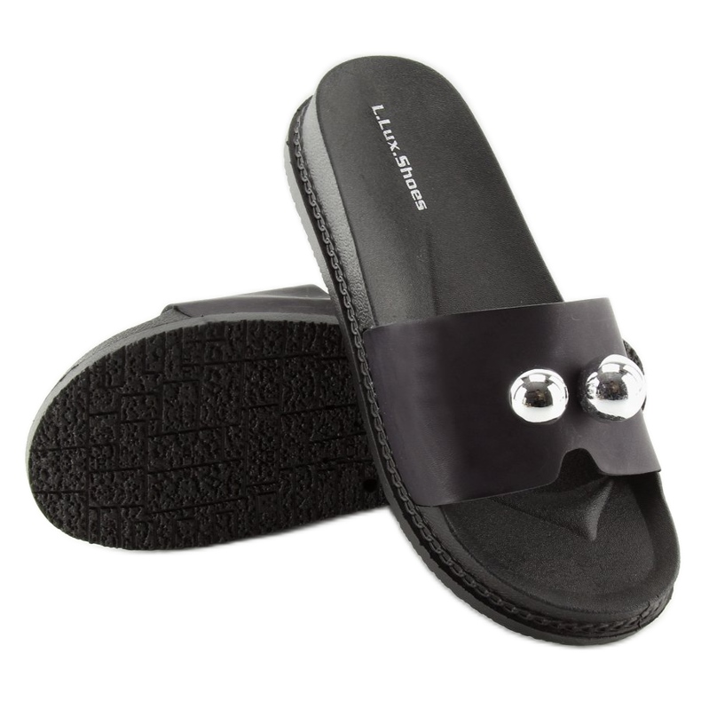 Svarta kvinnors svarta tofflor 1897 Svart 1