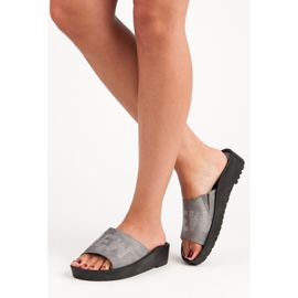 Grå vinceza tofflor i mocka 2