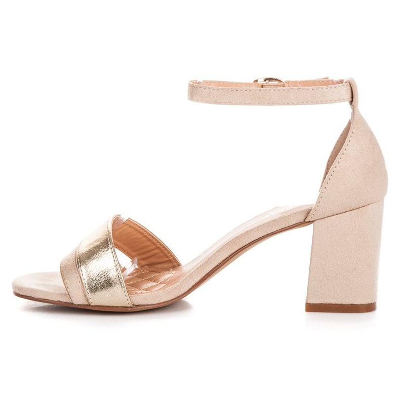 Vinceza-sandaler med hög klack i mocka brun 1