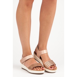 Snygga vinceza kardborresandaler rosa 1