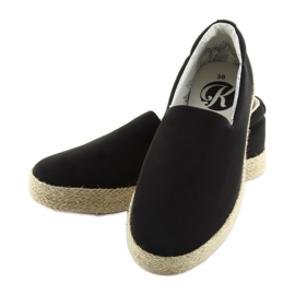 Svarta slip-on espadrillor k1833801 negro 1