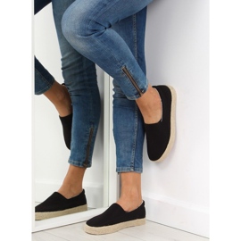 Svarta slip-on espadrillor k1833801 negro 2