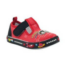 American Club Amerikanska innersula sneakers i läder röd svart 1