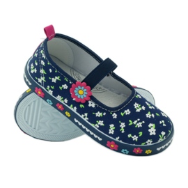 American Club Amerikanska innersula sneakers i läder marinblå 3