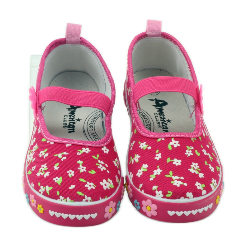 American Club Amerikanska innersula sneakers i läder rosa 4