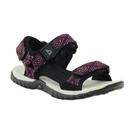 American Club Sandaler med ett amerikanskt 6102-läderinlägg purpur svart 1