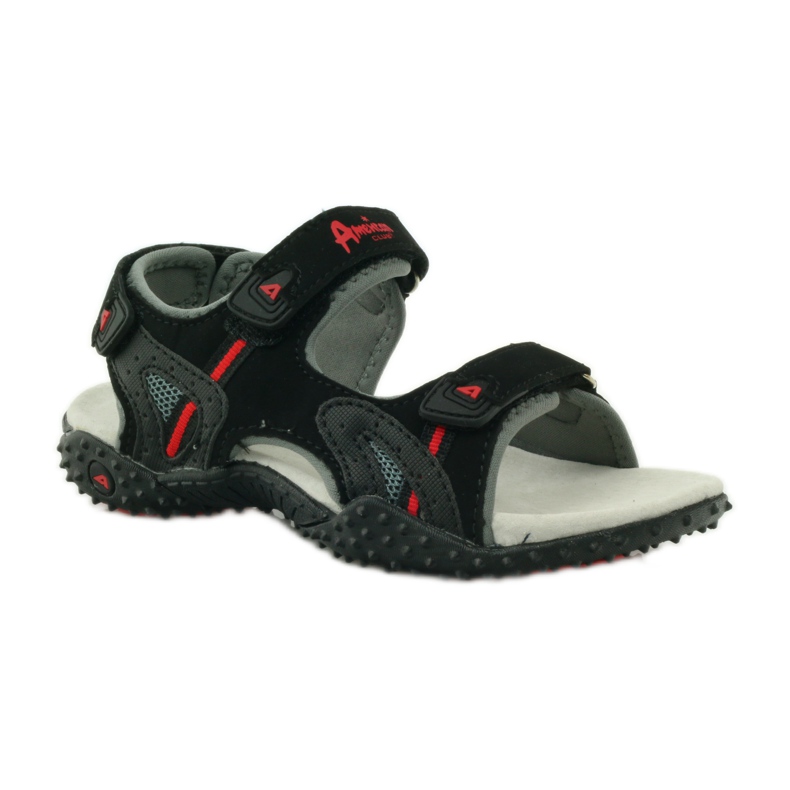 American Club Sandaler med ett amerikanskt 5267-läderinlägg svart 1