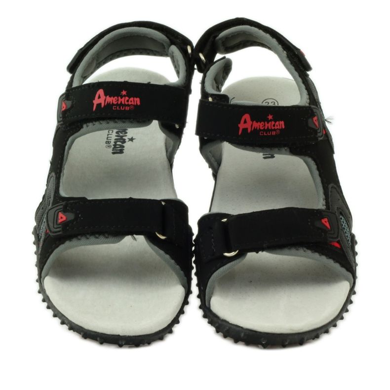 American Club Sandaler med ett amerikanskt 5267-läderinlägg svart 4