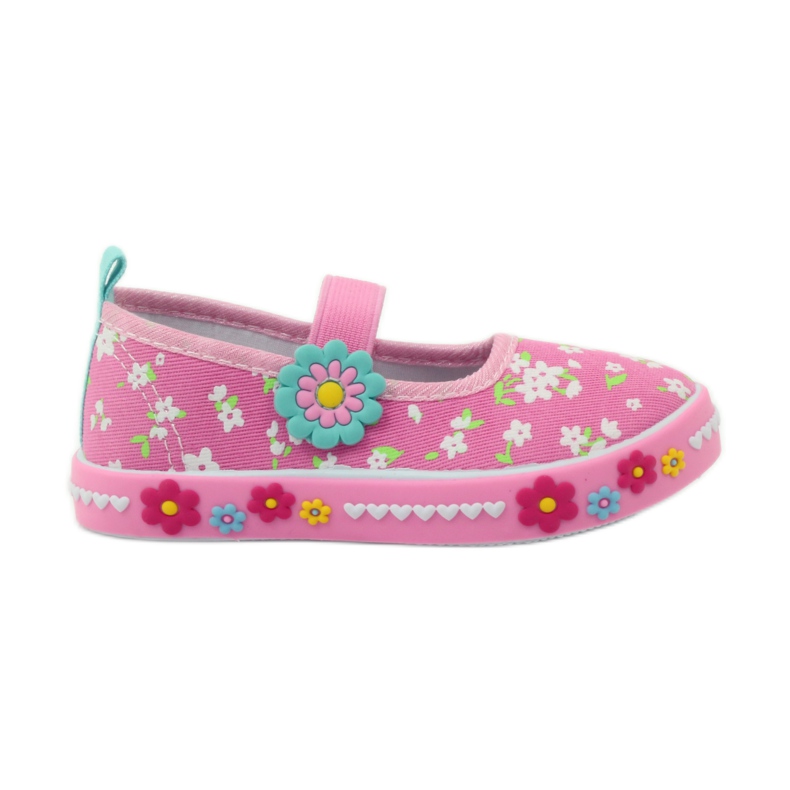 American Club Amerikanska innersula sneakers i läder grön gul rosa 1