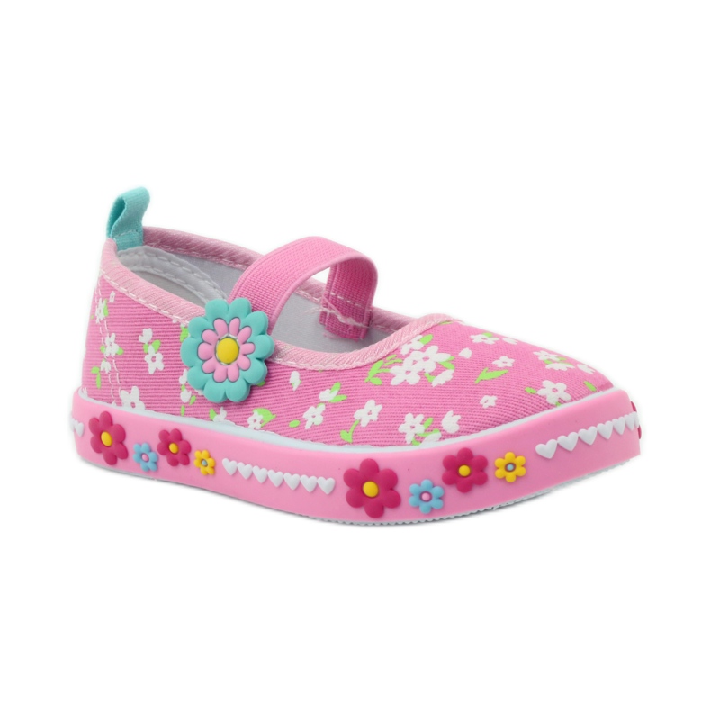 American Club Amerikanska innersula sneakers i läder grön gul rosa 2