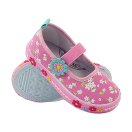 American Club Amerikanska innersula sneakers i läder grön gul rosa 4