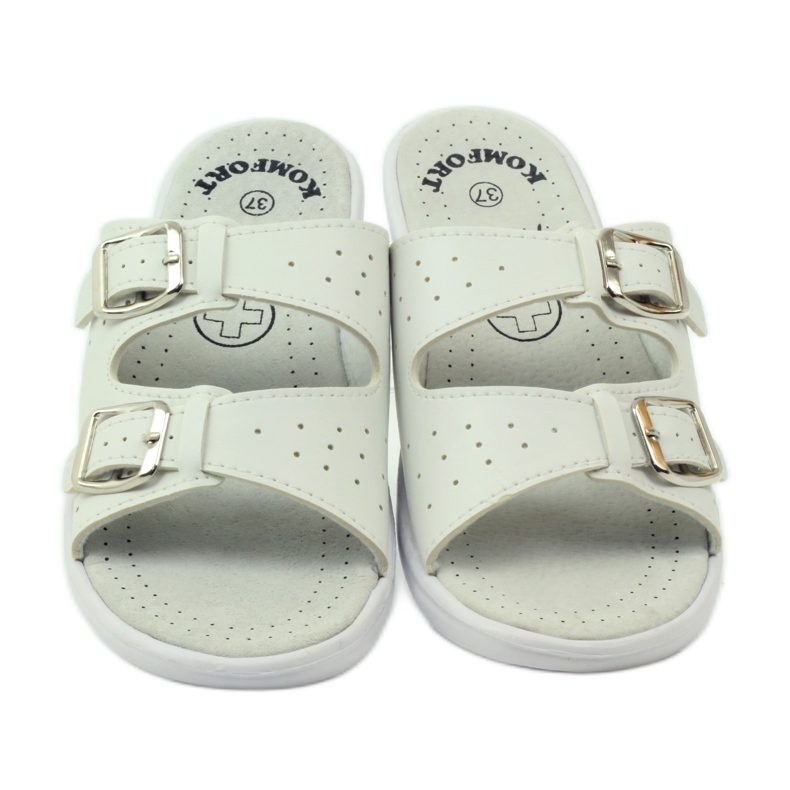 American Club Bekväma medicinska tofflor American 3/2018 vit 5