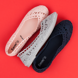 Seastar Grå ballerinor i spets 2