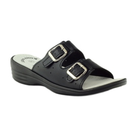 American Club Bekväma medicinska tofflor amerikanska 2/2018 svart 1