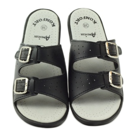 American Club Bekväma medicinska tofflor amerikanska 2/2018 svart 4