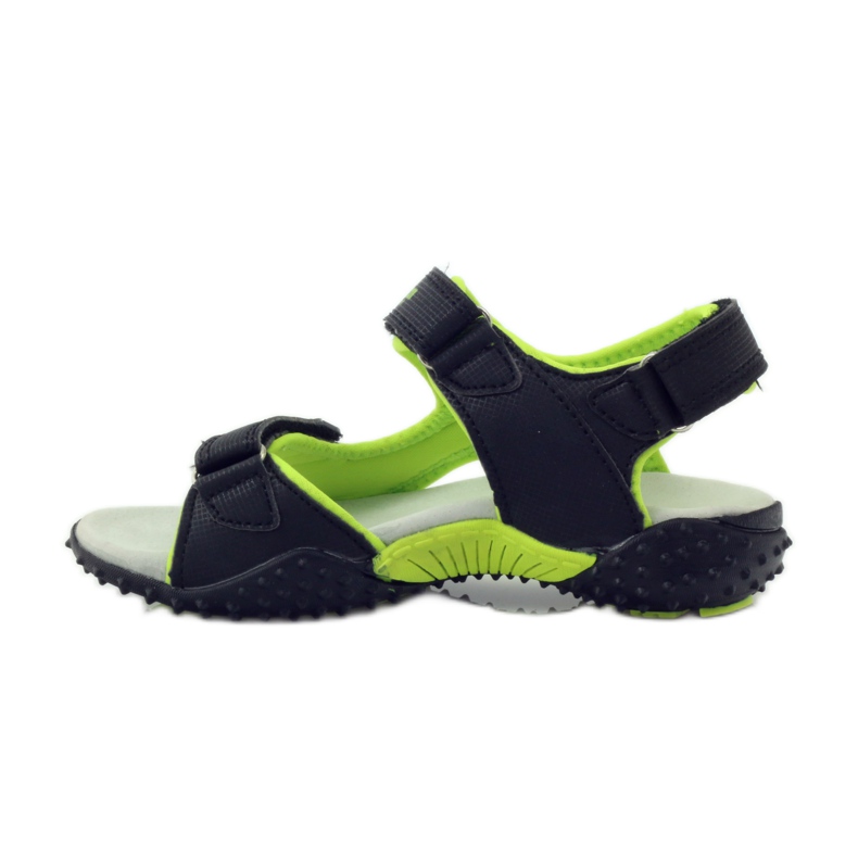 American Club Sandaler med ett amerikanskt 5261-läderinlägg grön svart 2