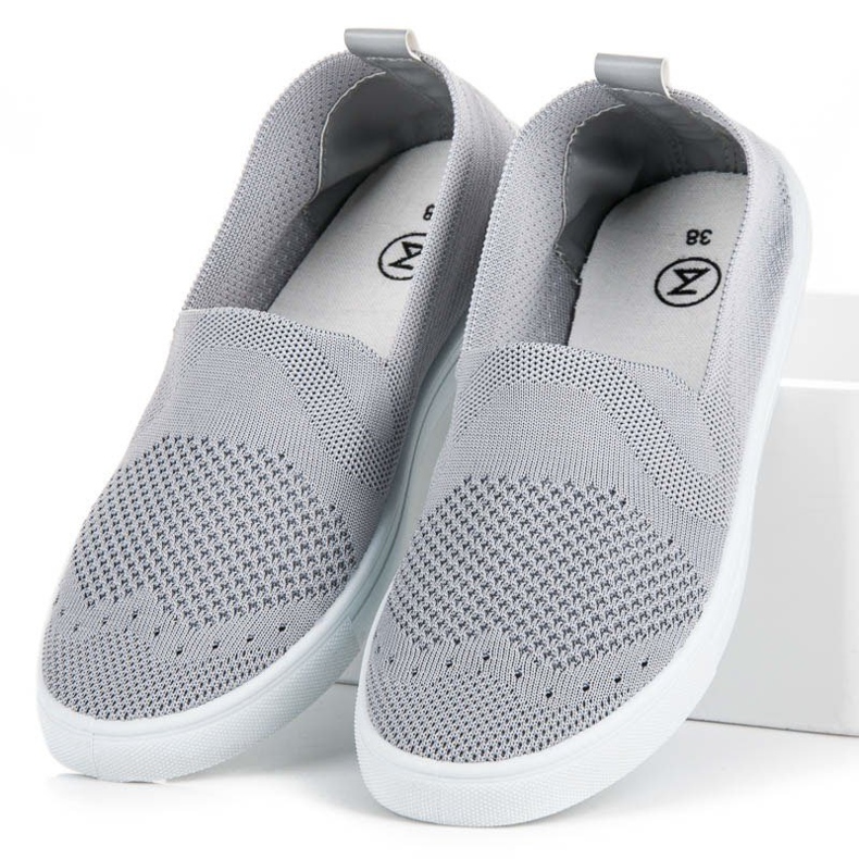 Mckeylor slip-on sneakers i textil grå 2