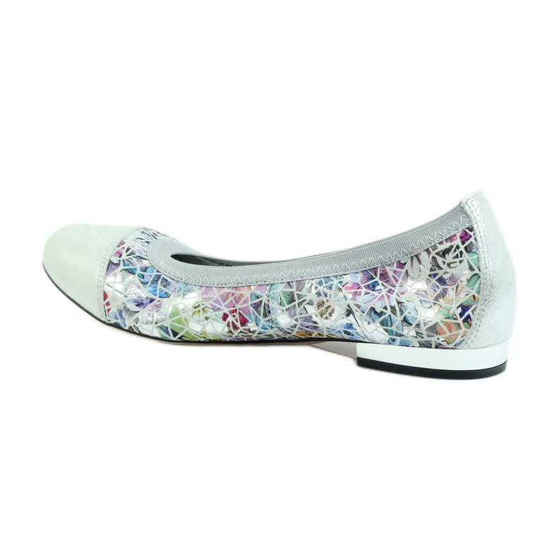 Elastisk ballerinor för kvinnor Gamis 1402 grå mångfärgad 2