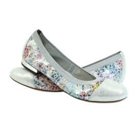 Elastisk ballerinor för kvinnor Gamis 1402 grå mångfärgad 3