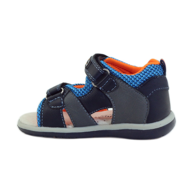 American Club Sandaler med ett amerikanskt 87297-läderinlägg marinblå 2