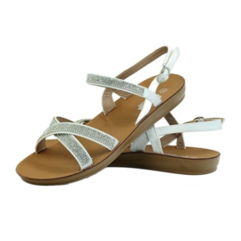 American Club Sandal med cubic zirconia amerikansk 170430 vit 3