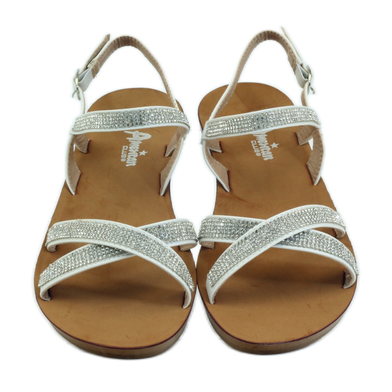 American Club Sandal med cubic zirconia amerikansk 170430 vit 4