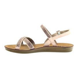 American Club Sandal med cubic zirconia amerikansk 170430 rosa 2