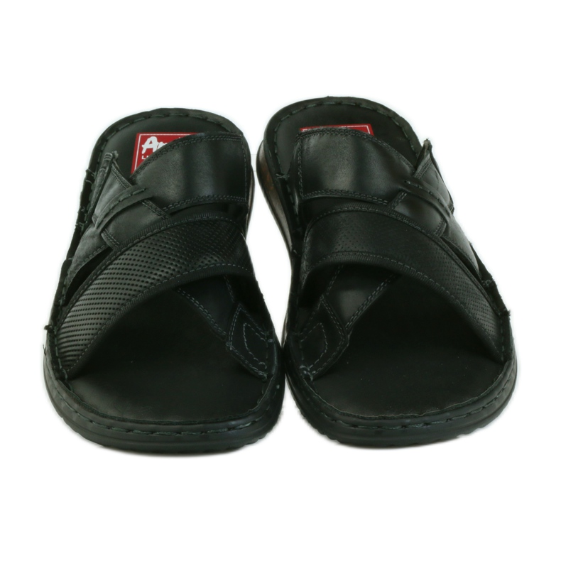 American Club Herrtofflor lätt EVA amerikansk botten svart 4