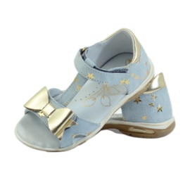 Sandaler stjärnor med rosett Ren But 3199 gul blå 3