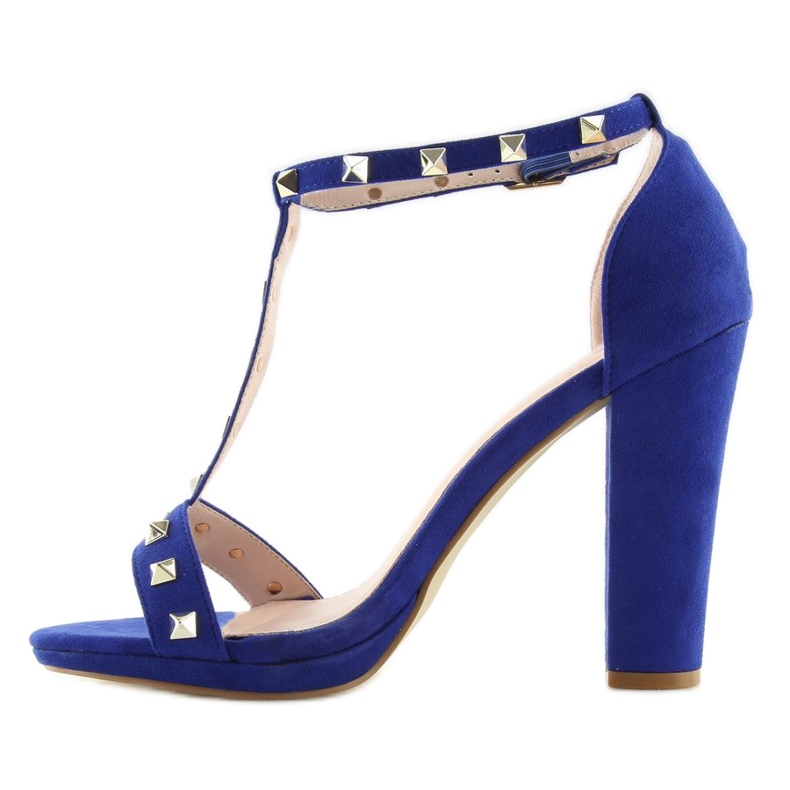 Sandaler på stolpen A03 blå marinblå 2