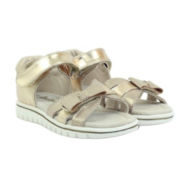 American Club Amerikanska sandaler barnskor läder innersula gul 3