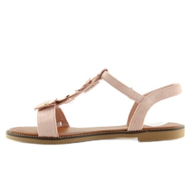 Rosa mockasandaler för kvinnor WL-001 1