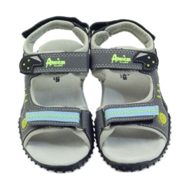 American Club Amerikansk 1718 läderinsats grå blå svart 4