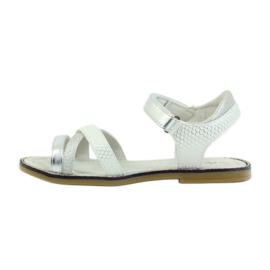 American Club Amerikanska sandaler barnskor läder innersula grå 2