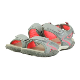 American Club Sandaler med ett amerikanskt läderinlägg från 1707 grå orange 3