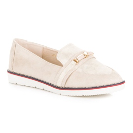 Beige VICES loafers 1