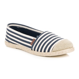 McKey Ribbstickade espadrillor blå 1