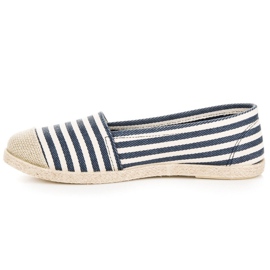 McKey Ribbstickade espadrillor blå 2