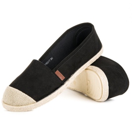 McKey Svart mocka Espadrilles 2