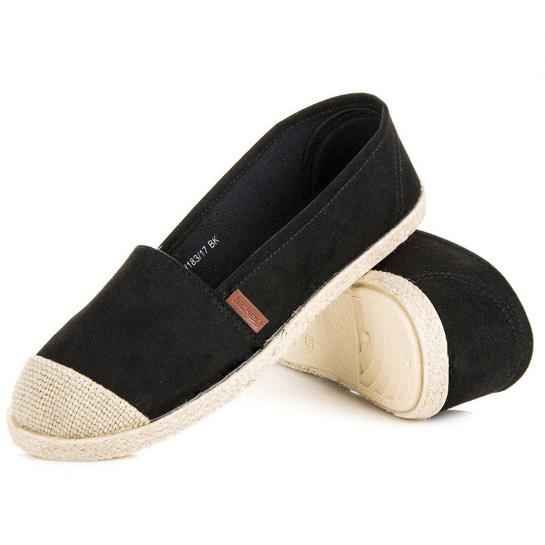 McKey Svart mocka Espadrilles 2