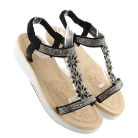 Svarta damsandaler WSJ-49 svart 1