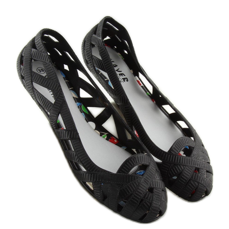 Ballerinas meliski svart genombruten KM127 svart 1
