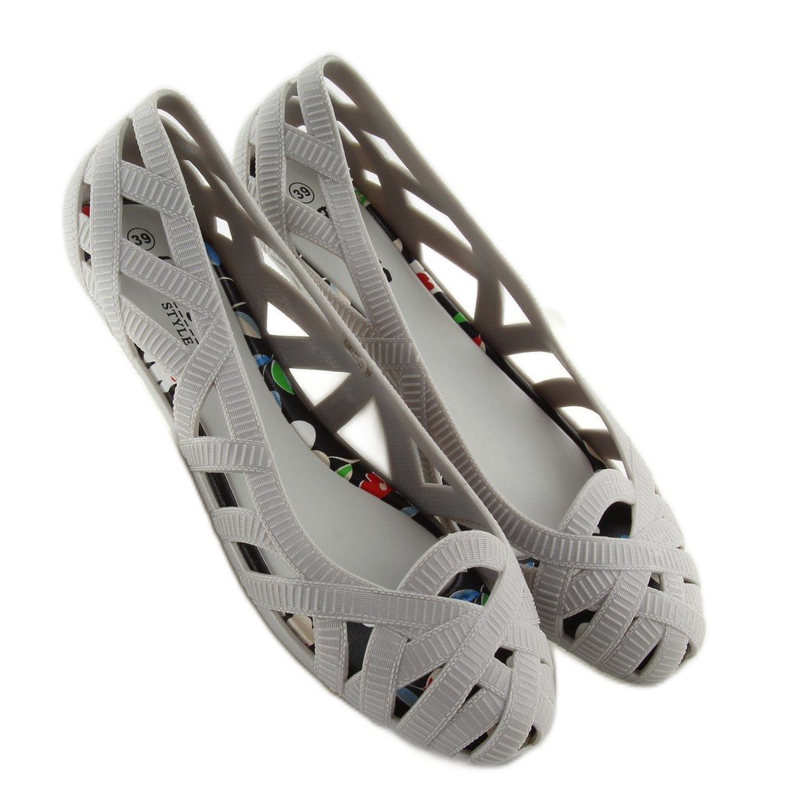 Ballerinor Meliski genombrutna grå KM127 L.GRÅ 1