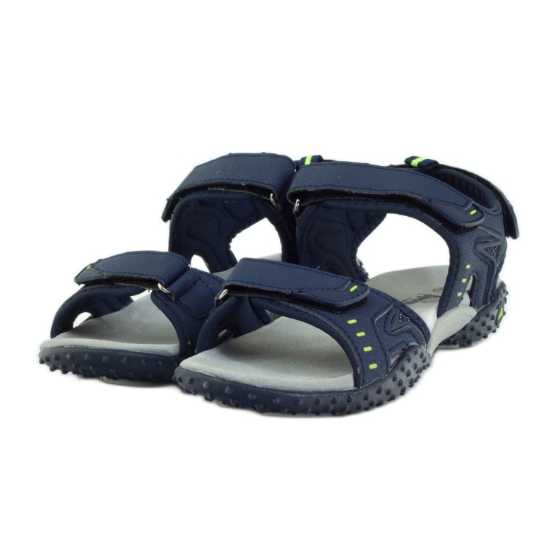 American Club Sandaler med ett amerikanskt läderinlägg från 1715 marinblå 3