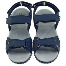 American Club Sandaler med ett amerikanskt läderinlägg från 1715 marinblå 4