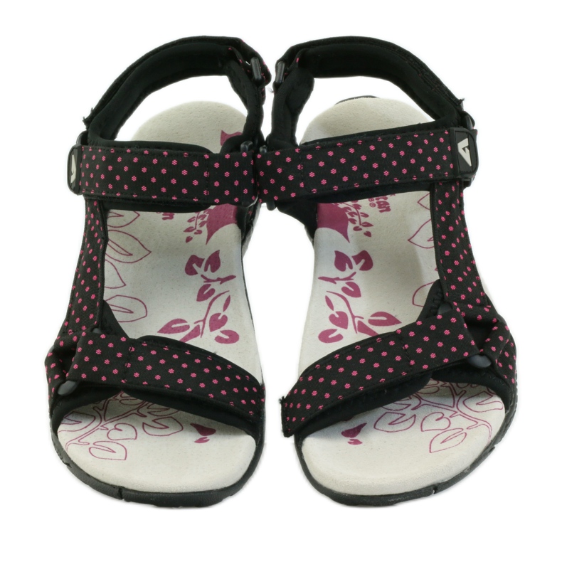 American Club Sandaler med ett amerikanskt läderinlägg från 1717 rosa svart 4