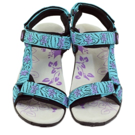 American Club Sandaler med ett amerikanskt läderinlägg från 1717 blå violett 4