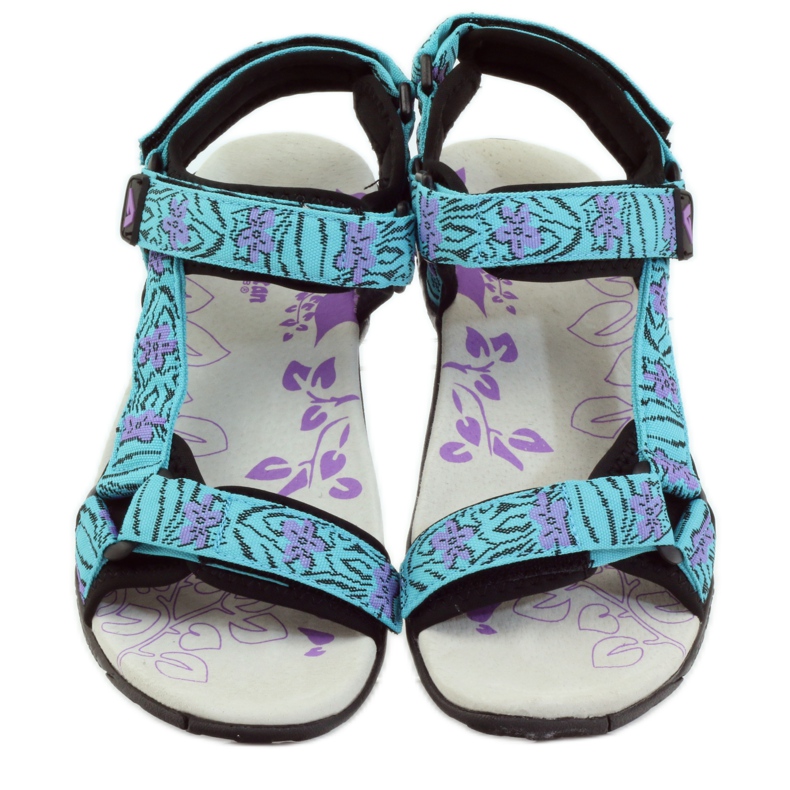 American Club Sandaler med ett amerikanskt läderinlägg från 1717 blå violett 4